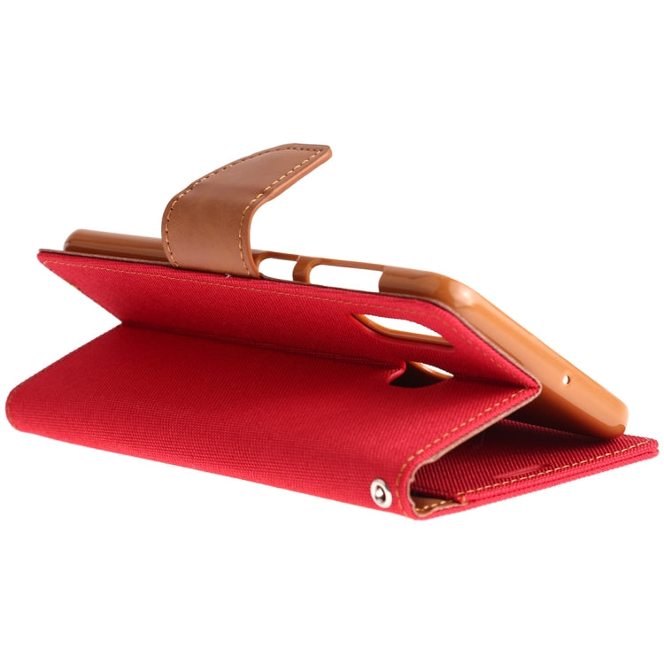 GOOSPERY CANVAS DIARY Canvas Texture Horizontal Flip PU Leather Case for Galaxy A20 / A30, with Holder & Card Slots & Wallet