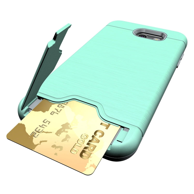 For Galaxy J7 (2017)(US Version) Brushed Texture Separable PC + TPU Protective Combination Back Case with Holder & Card Slot