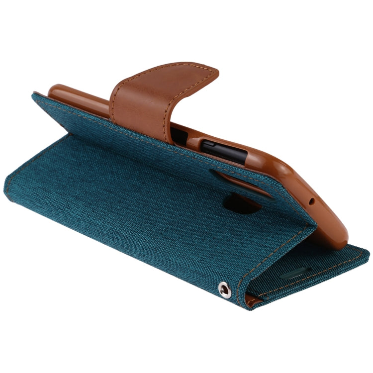 GOOSPERY CANVAS DIARY Canvas Texture Horizontal Flip PU Leather Case for Galaxy A40, with Holder & Card Slots & Wallet