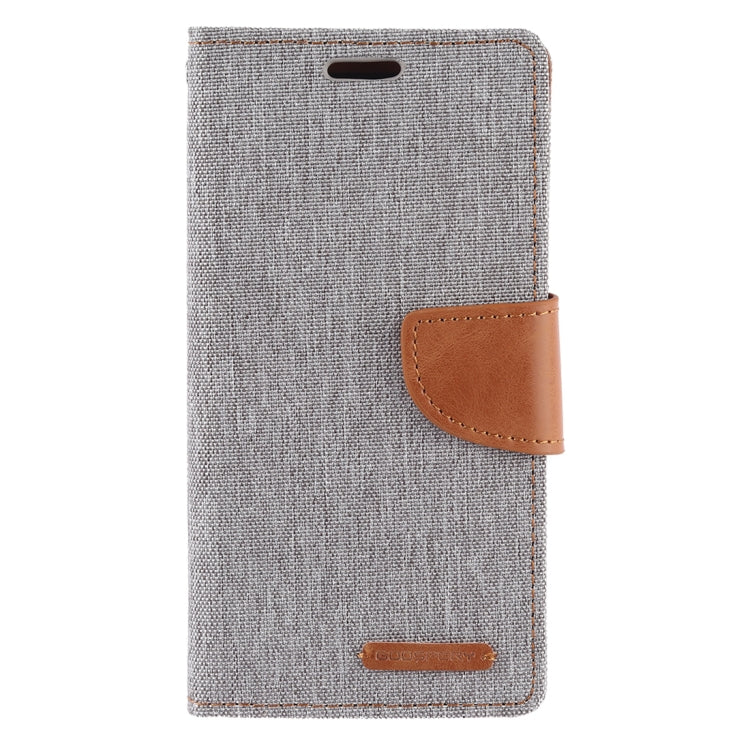 GOOSPERY CANVAS DIARY Canvas Texture Horizontal Flip PU Leather Case for Galaxy A40, with Holder & Card Slots & Wallet