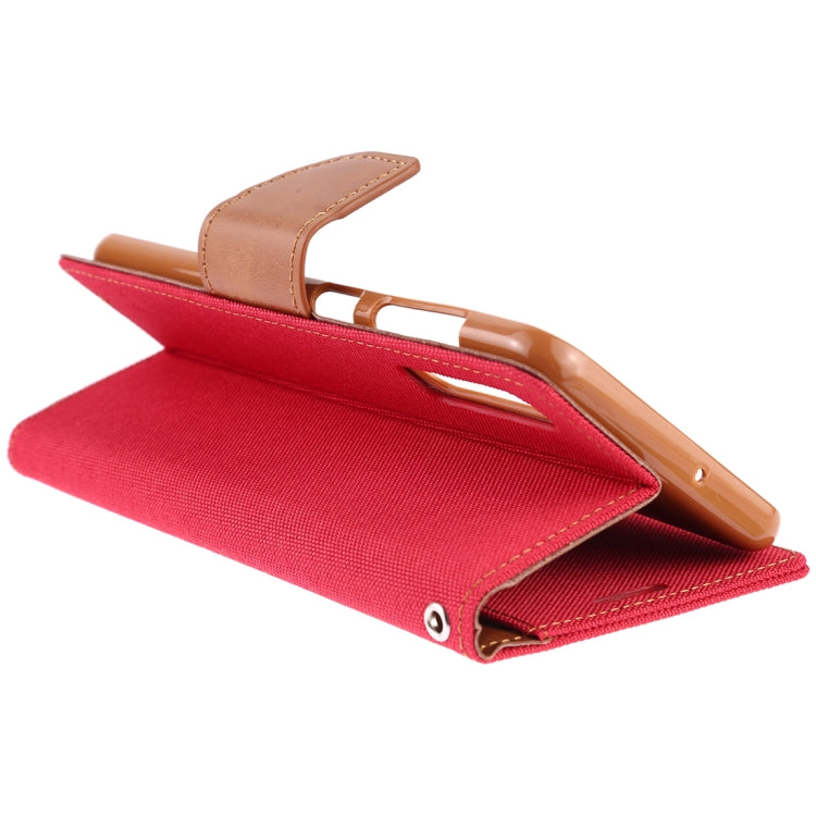 GOOSPERY CANVAS DIARY Canvas Texture Horizontal Flip PU Leather Case for Galaxy A50, with Holder & Card Slots & Wallet