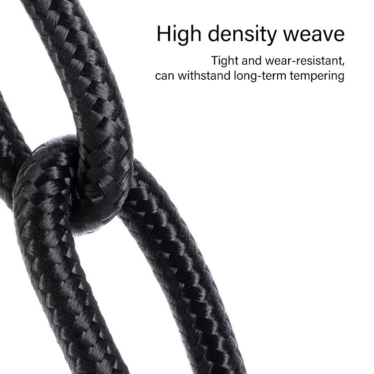 60W PD USB-C / Type-C Male to USB-C / Type-C Male Braided Data Cable, Cable Length: 1m