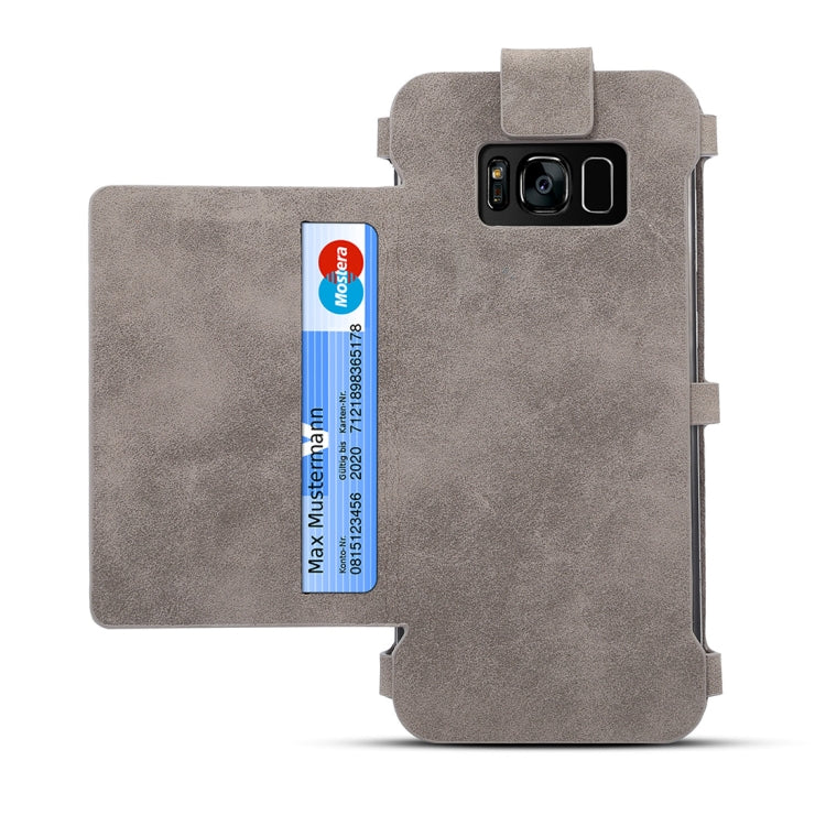 Dibase for Galaxy Note 8 Multi-function Sheep Bar Material Universal Horizontal Flip Case with Holder & Card Slots & Photo Frame & Hook & Detachable Back Protective Case