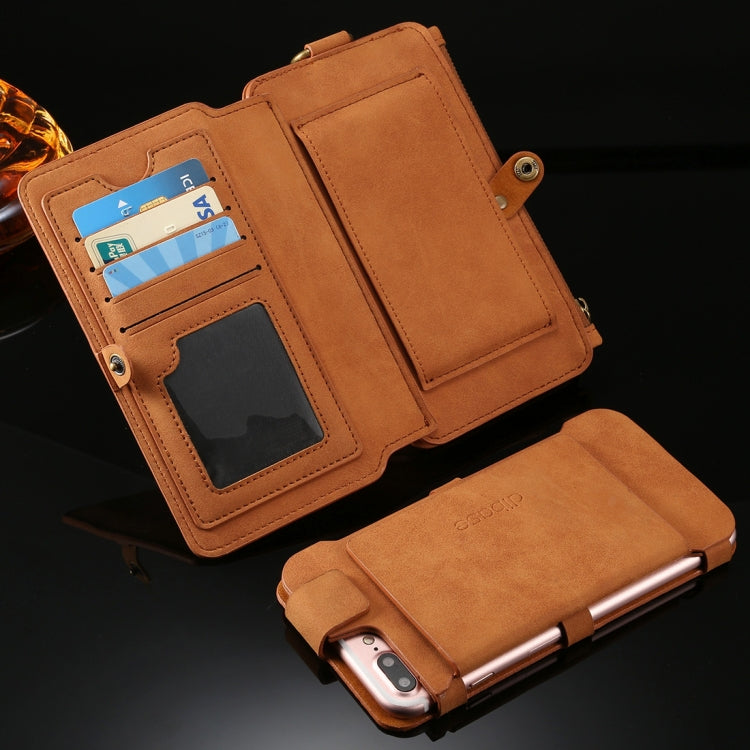 Dibase for Galaxy Note 8 Multi-function Sheep Bar Material Universal Horizontal Flip Case with Holder & Card Slots & Photo Frame & Hook & Detachable Back Protective Case