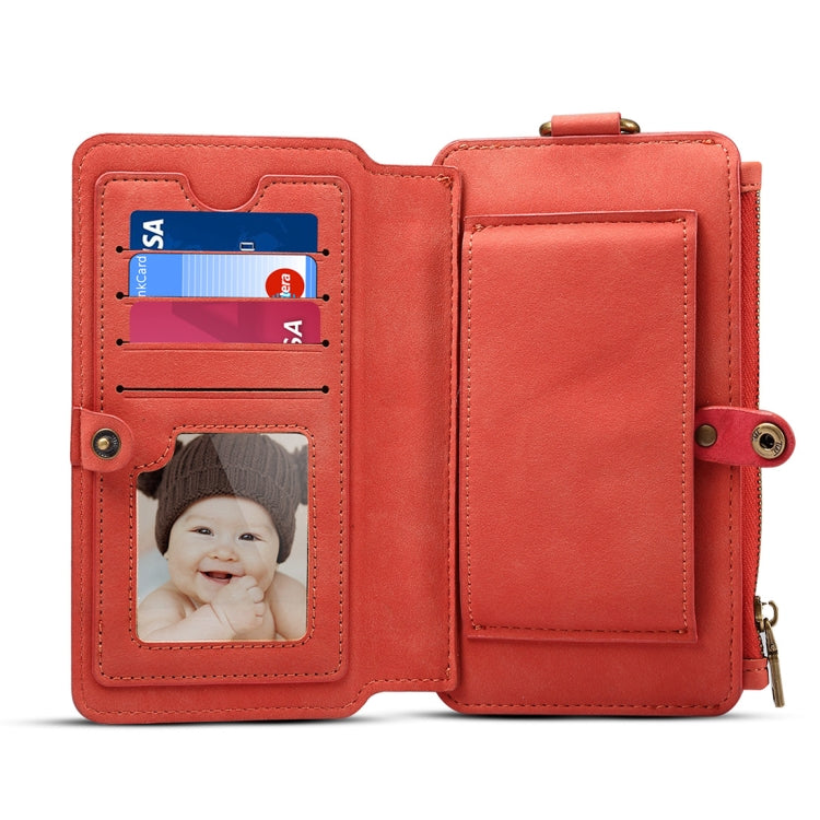 Dibase for Galaxy Note 8 Multi-function Sheep Bar Material Universal Horizontal Flip Case with Holder & Card Slots & Photo Frame & Hook & Detachable Back Protective Case