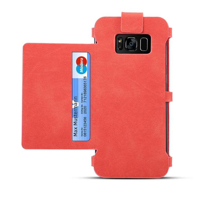 Dibase for Galaxy Note 8 Multi-function Sheep Bar Material Universal Horizontal Flip Case with Holder & Card Slots & Photo Frame & Hook & Detachable Back Protective Case