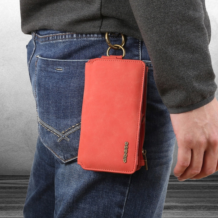 Dibase for Galaxy Note 8 Multi-function Sheep Bar Material Universal Horizontal Flip Case with Holder & Card Slots & Photo Frame & Hook & Detachable Back Protective Case