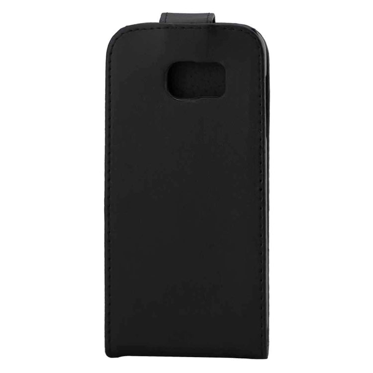 For Galaxy S7 Edge / G935 Plain Texture Vertical Flip Leather Case Waist Bag with Magnetic Buckle & Card Slot