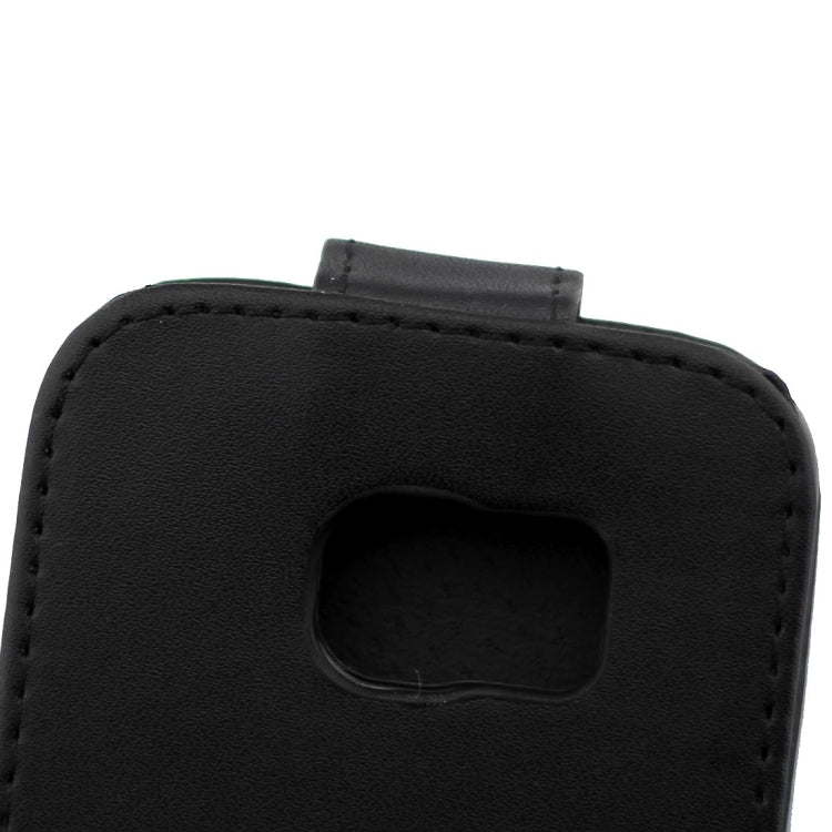 For Galaxy S7 Edge / G935 Plain Texture Vertical Flip Leather Case Waist Bag with Magnetic Buckle & Card Slot