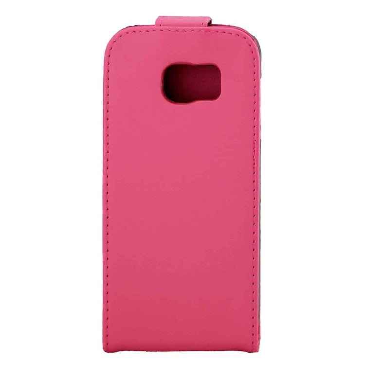 For Galaxy S7 Edge / G935 Plain Texture Vertical Flip Leather Case Waist Bag with Magnetic Buckle & Card Slot
