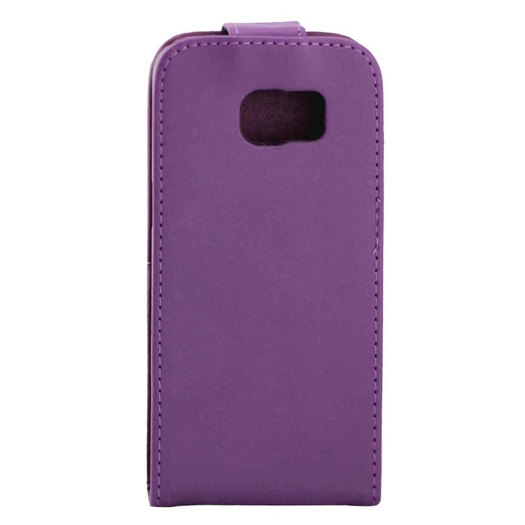 For Galaxy S7 Edge / G935 Plain Texture Vertical Flip Leather Case Waist Bag with Magnetic Buckle & Card Slot