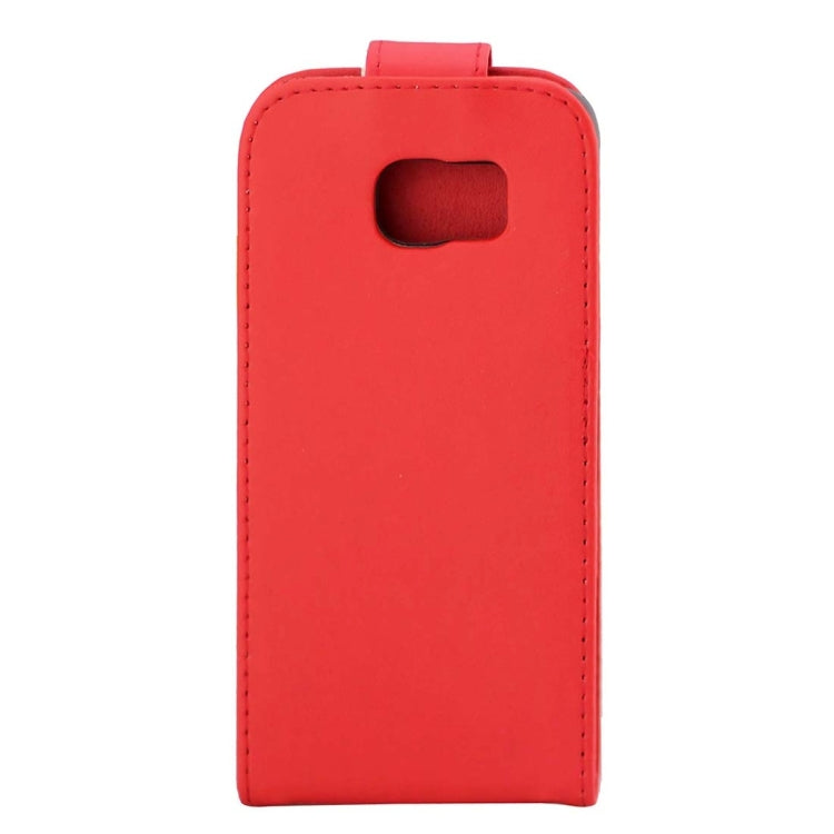 For Galaxy S7 Edge / G935 Plain Texture Vertical Flip Leather Case Waist Bag with Magnetic Buckle & Card Slot
