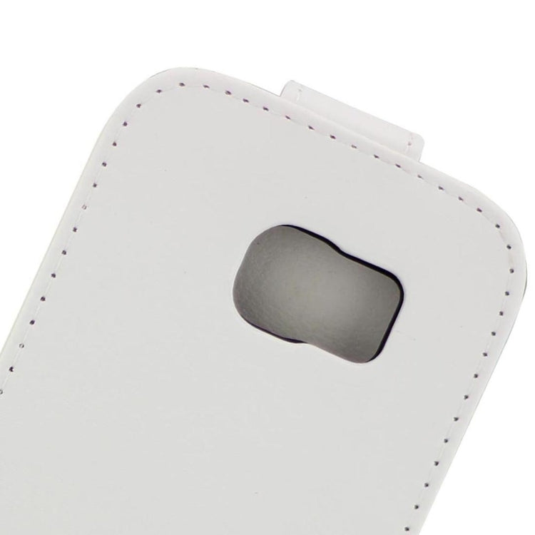 For Galaxy S7 Edge / G935 Plain Texture Vertical Flip Leather Case Waist Bag with Magnetic Buckle & Card Slot