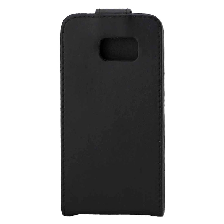 For Galaxy S7 / G930 Plain Texture Vertical Flip Leather Case Waist Bag with Magnetic Buckle & Card Slot