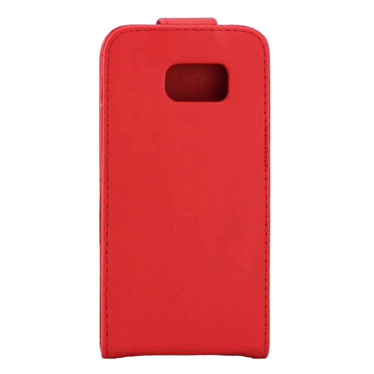 For Galaxy S7 / G930 Plain Texture Vertical Flip Leather Case Waist Bag with Magnetic Buckle & Card Slot