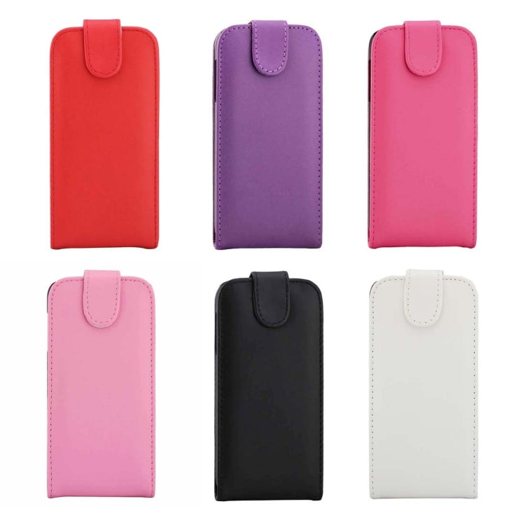 For Galaxy S7 / G930 Plain Texture Vertical Flip Leather Case Waist Bag with Magnetic Buckle & Card Slot