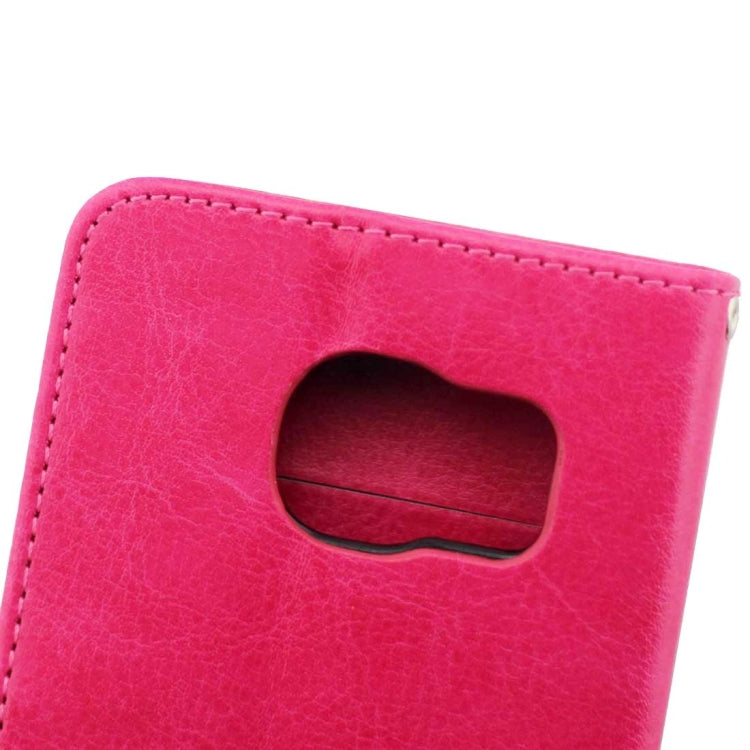 For Galaxy S7 Edge / G935 Crazy Horse Texture Horizontal Flip Magnetic Snap Leather Case with Adjustable Holder & Card Slots & Photo Frame & Wallet