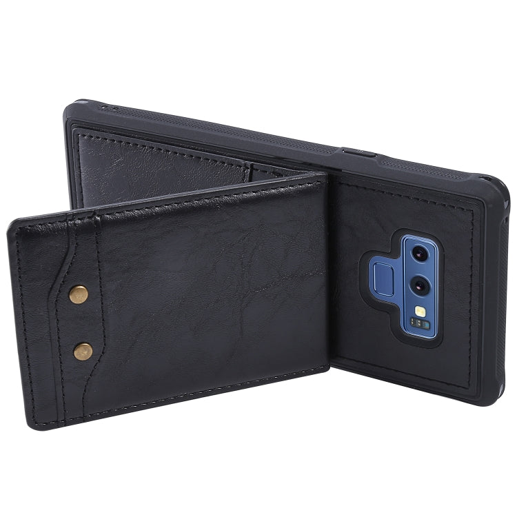 Vertical Flip Fashion Shockproof Leather Case for Galaxy Note9, with Holder & Photo Frame & Card Slots & Lanyard