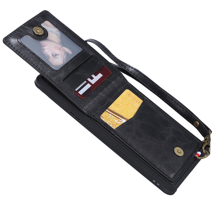 Vertical Flip Fashion Shockproof Leather Case for Galaxy Note9, with Holder & Photo Frame & Card Slots & Lanyard