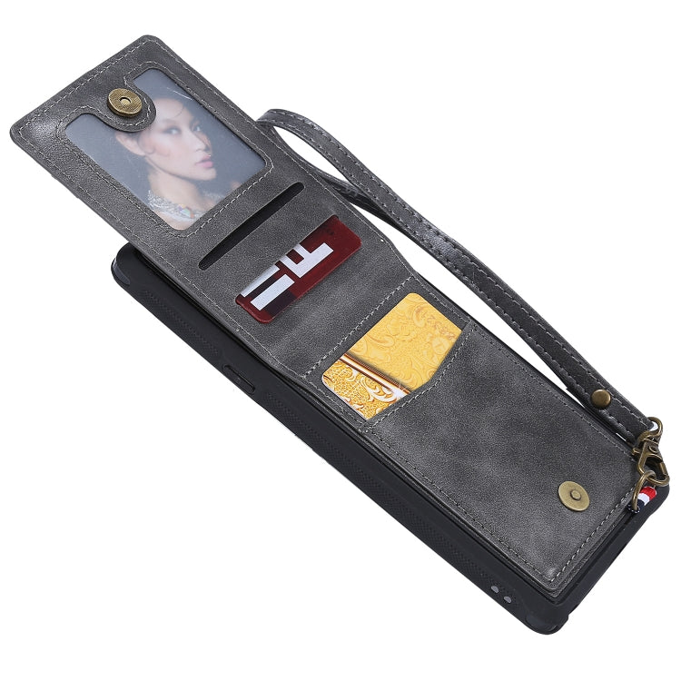 Vertical Flip Fashion Shockproof Leather Case for Galaxy Note9, with Holder & Photo Frame & Card Slots & Lanyard
