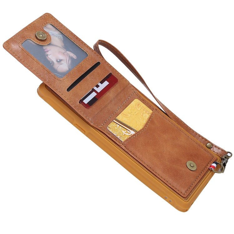Vertical Flip Fashion Shockproof Leather Case for Galaxy Note9, with Holder & Photo Frame & Card Slots & Lanyard