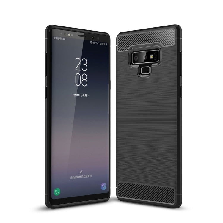 Brushed Texture Carbon Fiber Shockproof TPU Case for Galaxy Note 9