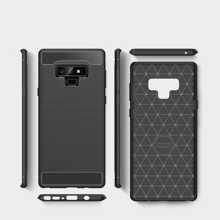 Brushed Texture Carbon Fiber Shockproof TPU Case for Galaxy Note 9