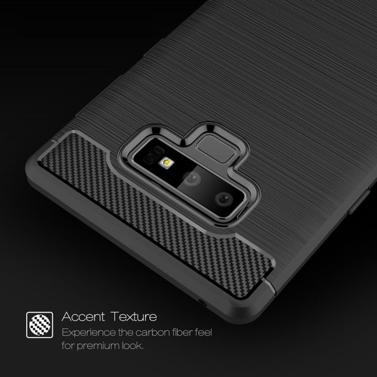 Brushed Texture Carbon Fiber Shockproof TPU Case for Galaxy Note 9