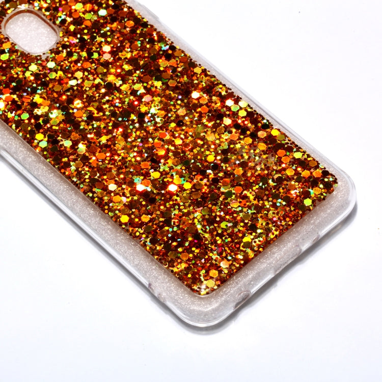 Colorful Glitter Powder Style Protective Soft Cover for Galaxy J7