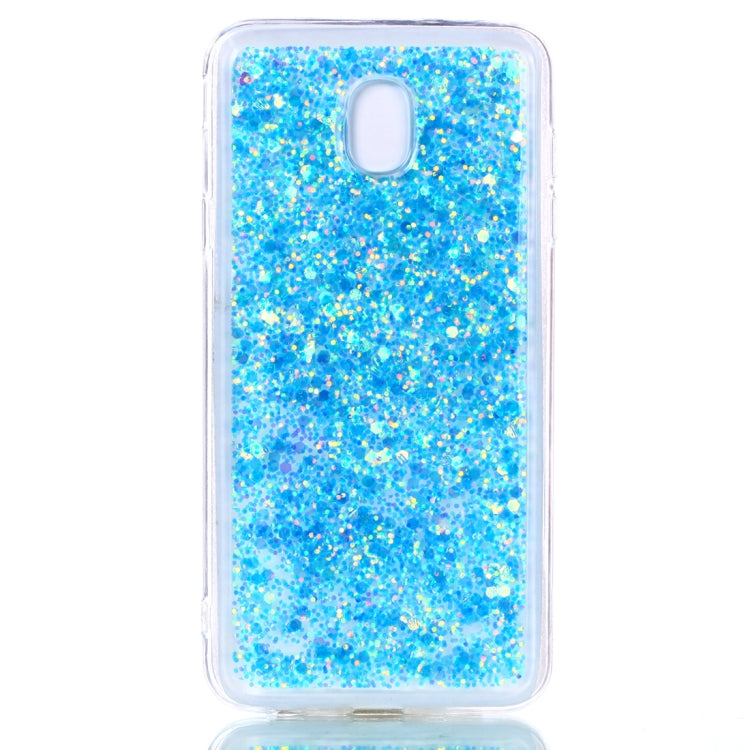 Colorful Glitter Powder Style Protective Soft Cover for Galaxy J7