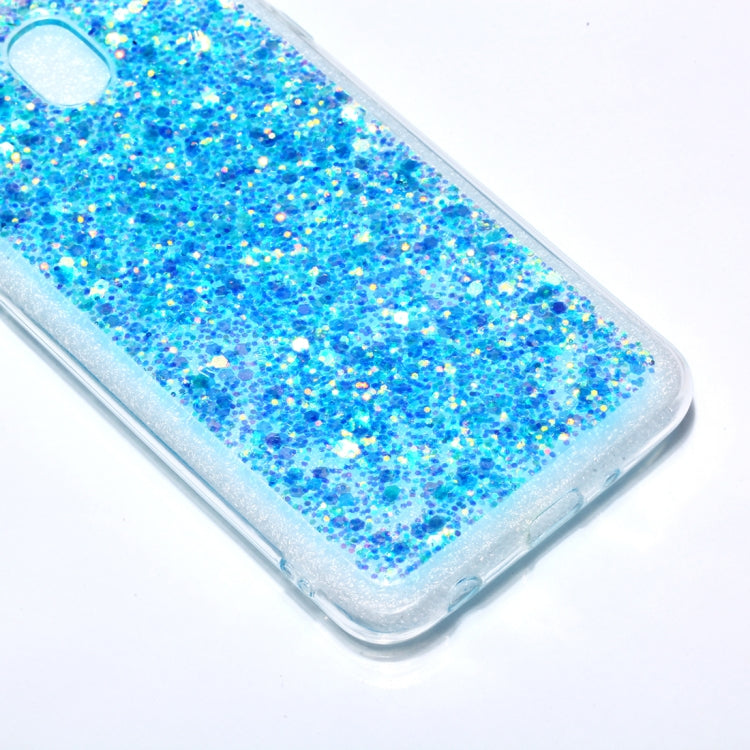 Colorful Glitter Powder Style Protective Soft Cover for Galaxy J7