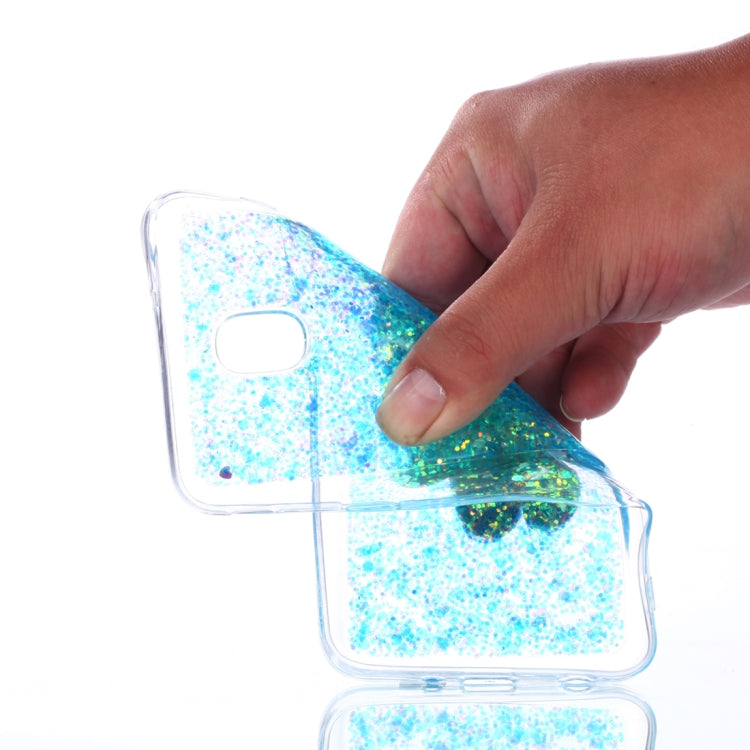 Colorful Glitter Powder Style Protective Soft Cover for Galaxy J7