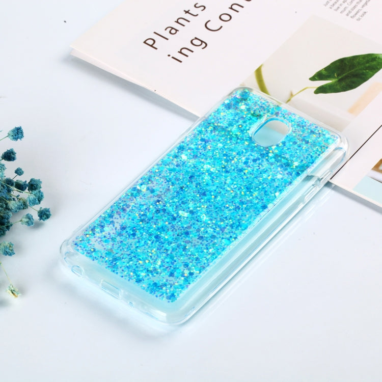 Colorful Glitter Powder Style Protective Soft Cover for Galaxy J7