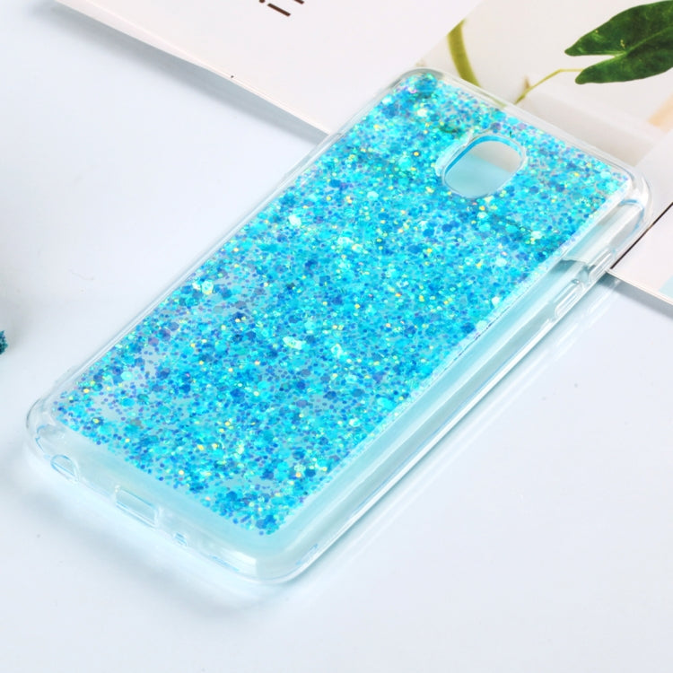 Colorful Glitter Powder Style Protective Soft Cover for Galaxy J7
