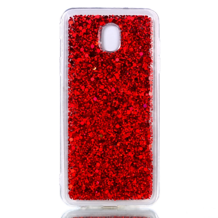 Colorful Glitter Powder Style Protective Soft Cover for Galaxy J7