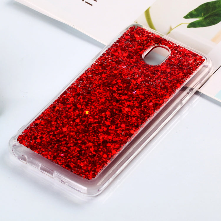 Colorful Glitter Powder Style Protective Soft Cover for Galaxy J7