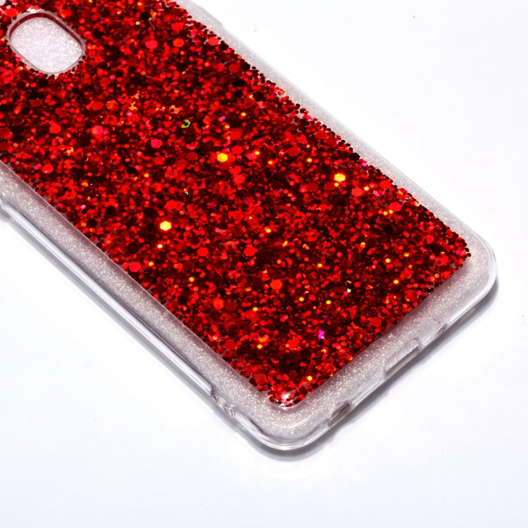 Colorful Glitter Powder Style Protective Soft Cover for Galaxy J7
