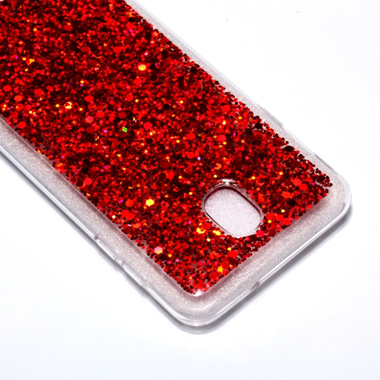 Colorful Glitter Powder Style Protective Soft Cover for Galaxy J7