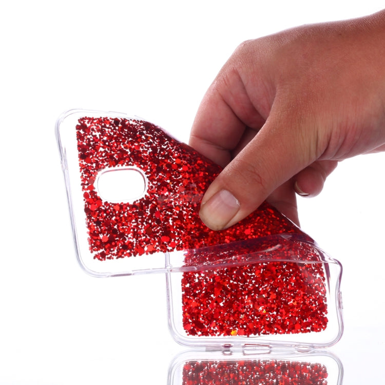Colorful Glitter Powder Style Protective Soft Cover for Galaxy J7