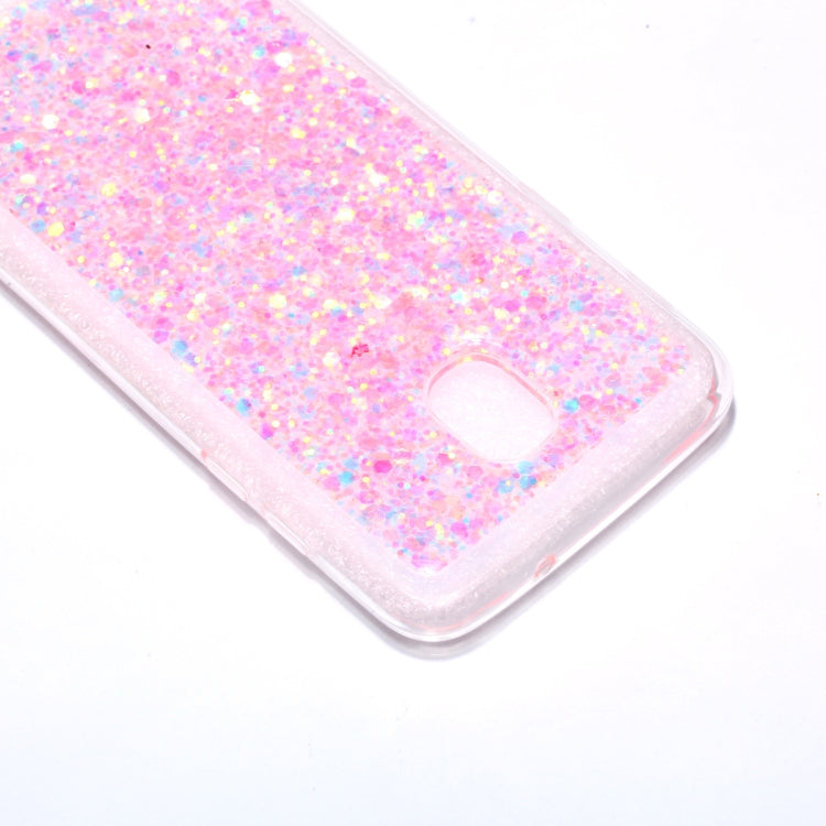 Colorful Glitter Powder Style Protective Soft Cover for Galaxy J3 (2018)