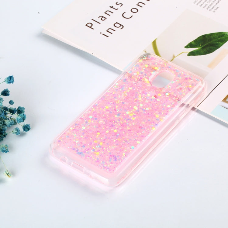 Colorful Glitter Powder Style Protective Soft Cover for Galaxy J3 (2018)