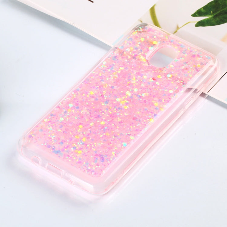 Colorful Glitter Powder Style Protective Soft Cover for Galaxy J3 (2018)