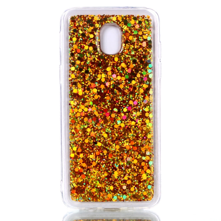 Colorful Glitter Powder Style Protective Soft Cover for Galaxy J3 (2018)