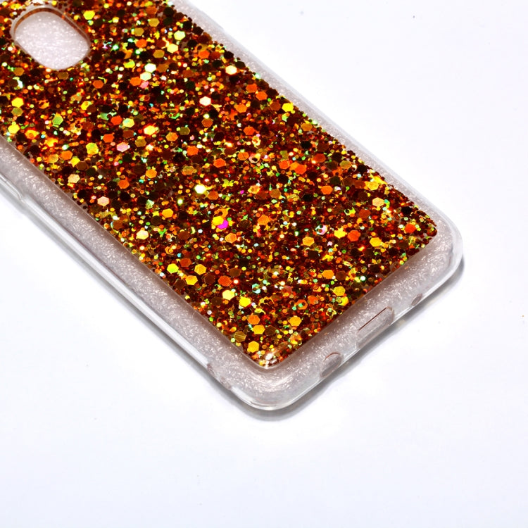 Colorful Glitter Powder Style Protective Soft Cover for Galaxy J3 (2018)