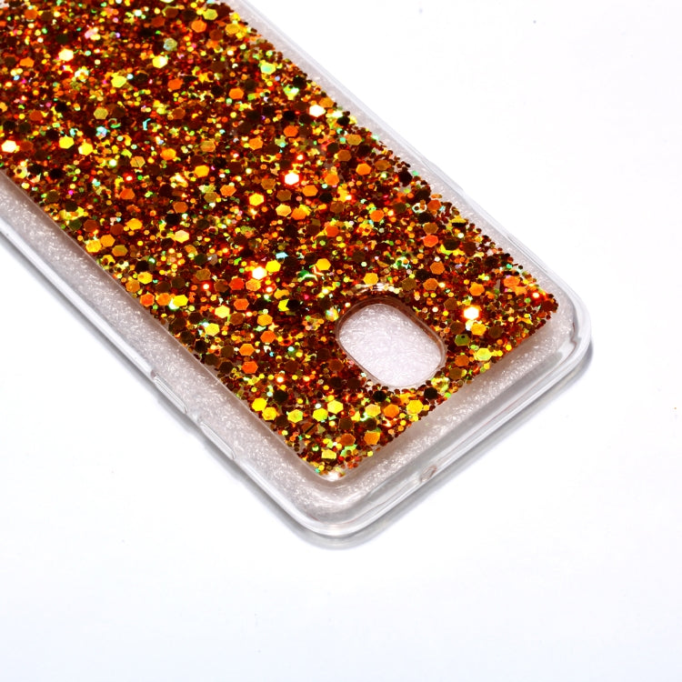 Colorful Glitter Powder Style Protective Soft Cover for Galaxy J3 (2018)