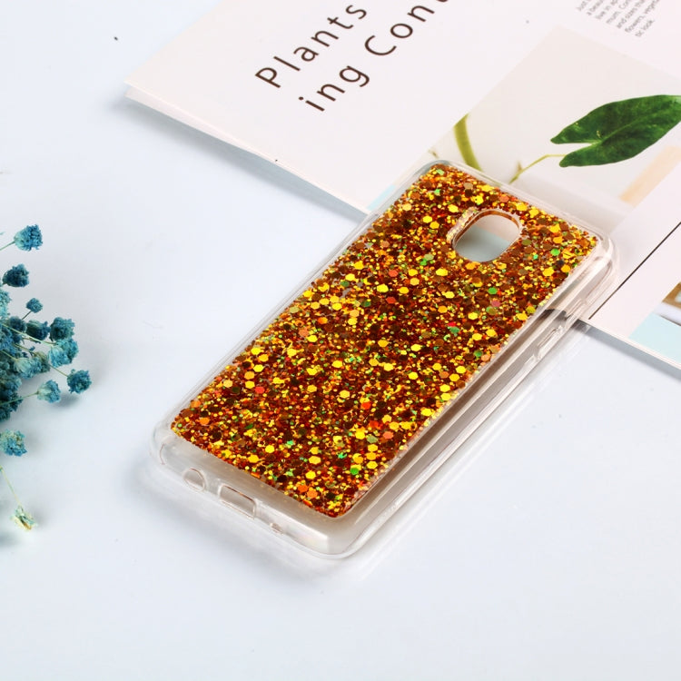 Colorful Glitter Powder Style Protective Soft Cover for Galaxy J3 (2018)