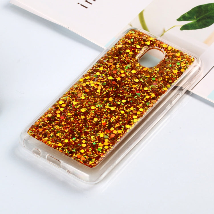 Colorful Glitter Powder Style Protective Soft Cover for Galaxy J3 (2018)