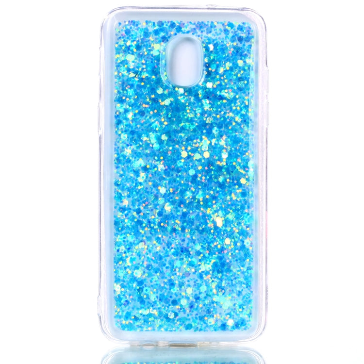 Colorful Glitter Powder Style Protective Soft Cover for Galaxy J3 (2018)