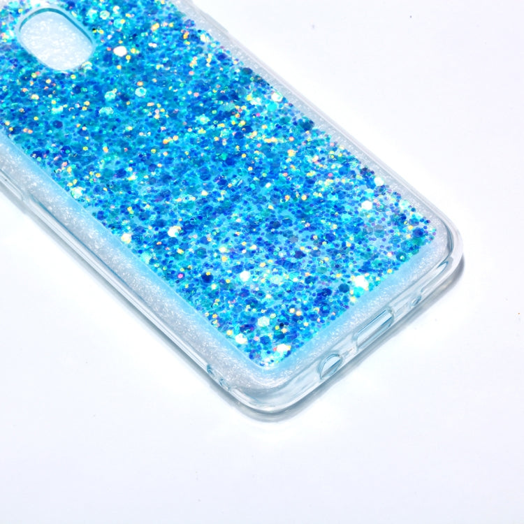 Colorful Glitter Powder Style Protective Soft Cover for Galaxy J3 (2018)