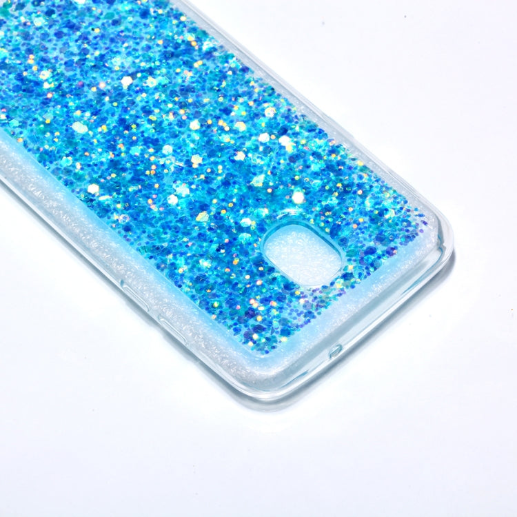 Colorful Glitter Powder Style Protective Soft Cover for Galaxy J3 (2018)